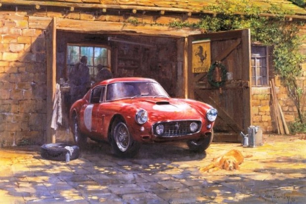 Obrazy olejne z samochodami, by Alan Fearnley