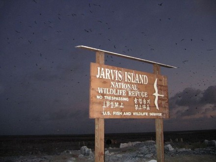 Wyspa Jarvis na środku Pacyfiku