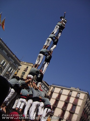 Wieże z ludzi - Hiszpania, Katalonia