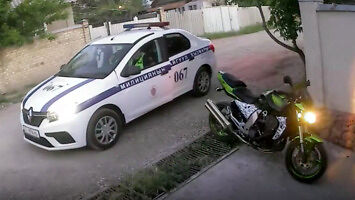 Policjanci w pogoni za motocyklistą