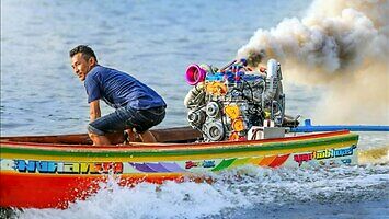 Tak się ścigają łódkami w Bangkoku
