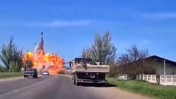 Wieża rosyjskiego czołgu wystrzelona na orbitę