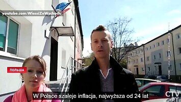 Komiczny materiał białoruskiej telewizji o inflacji w Polsce
