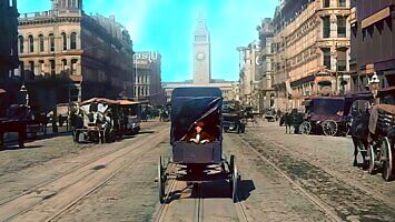 San Francisco z 1906 r. na kolorowym filmie
