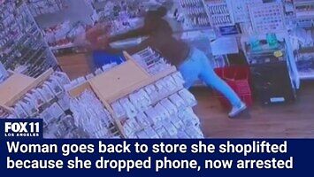 Złodziejka wróciła do okradzionego sklepu, bo zapomniała telefonu