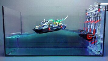 Zatapianie statków i łodzi z Lego