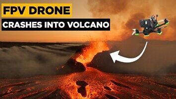 Dronem w wulkan