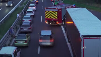 Polak cwaniak na niemieckiej autostradzie