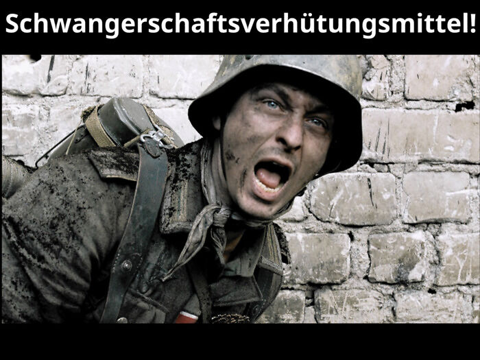 Język niemiecki jest taki piękny. Co oznacza słowo "Schwangerschaftsverhütungsmittel"?