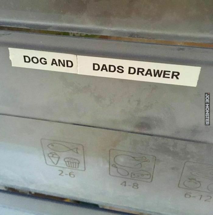dog and dads drawer