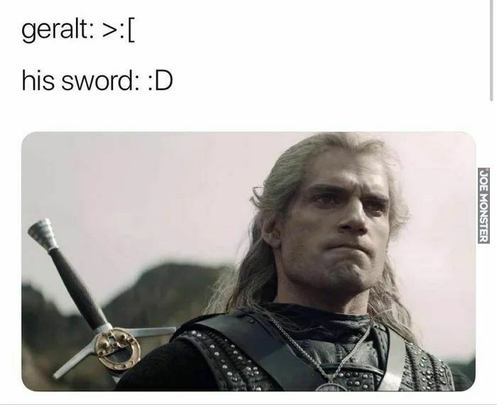 geralt his sword