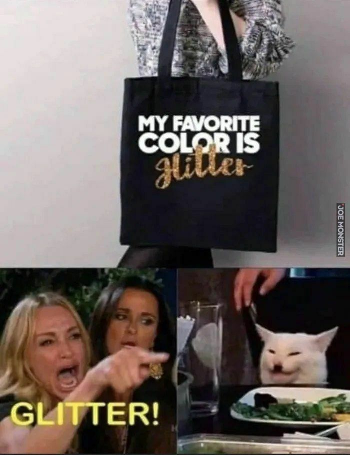 my favourite color is glitter
