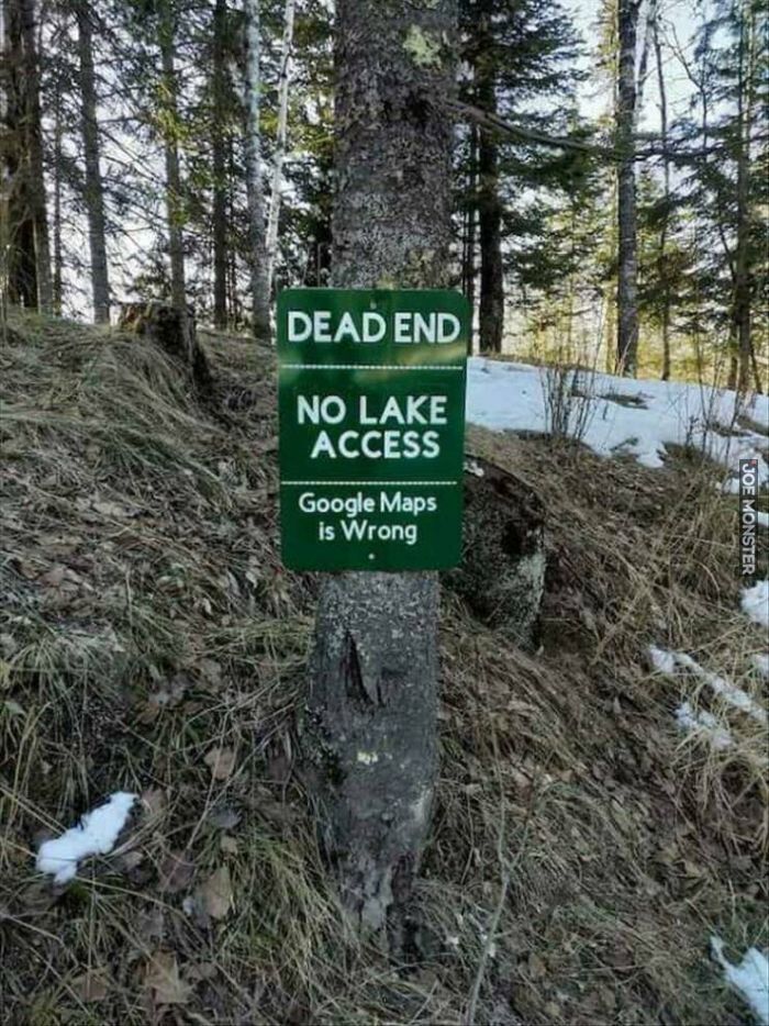dead end no lake access