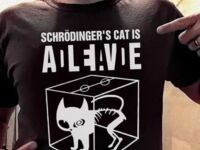 Koszulka z kotem Schroedingera