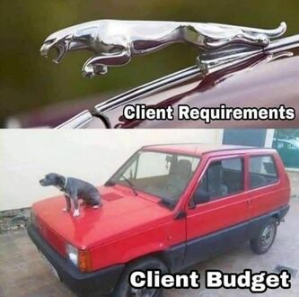 Wymagania klienta vs budżet klienta