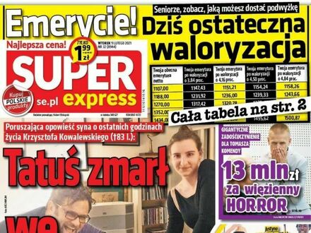 Tak, to nie żart gimnazjalisty, to jest prawdziwa okładka polskiej gazety Super Express