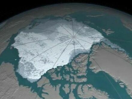 Arktyczna pokrywa lodowa w 1984 i 2016