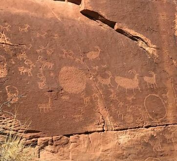 Petroglify znalezione w Utah