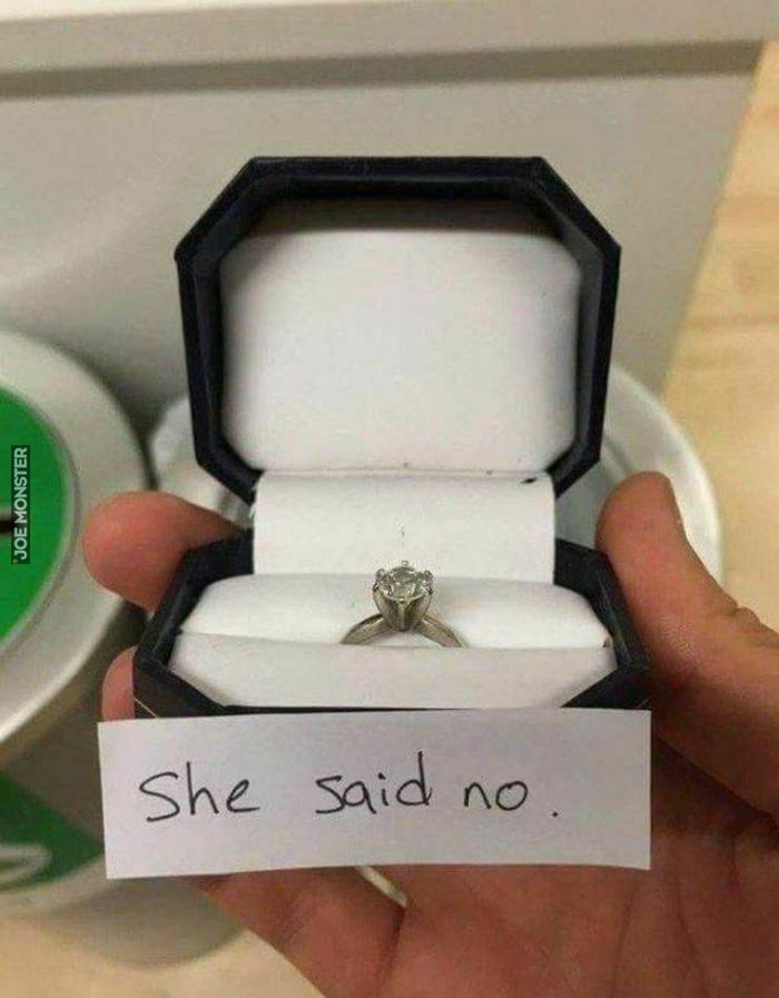 she said no