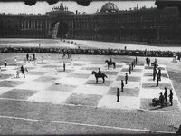 Ludzkie szachy rozegrane w 1924
