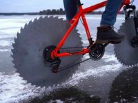 Rower do pokonywania lodu
