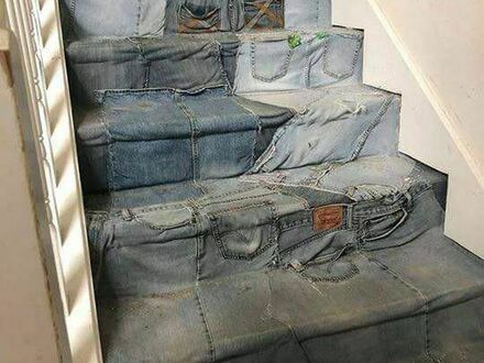 Jeansowe schody