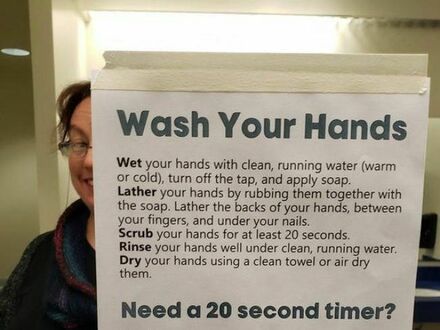 Jak odmierzyć 20 sekund, gdy myjesz ręce