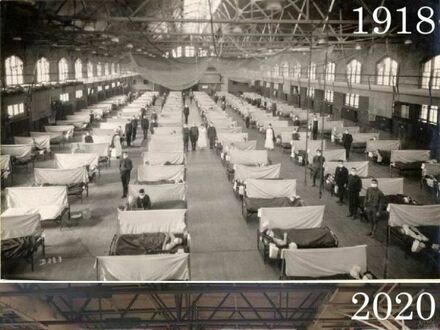 Ta sama hala 102 lata później: hiszpańska grypa vs covid 19