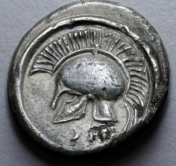 2500-letnia moneta ze starożytnej Grecji