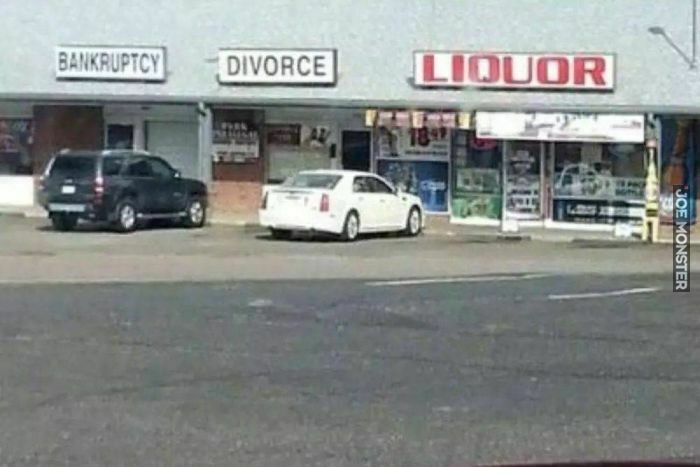 bankruptcy divorce liquor