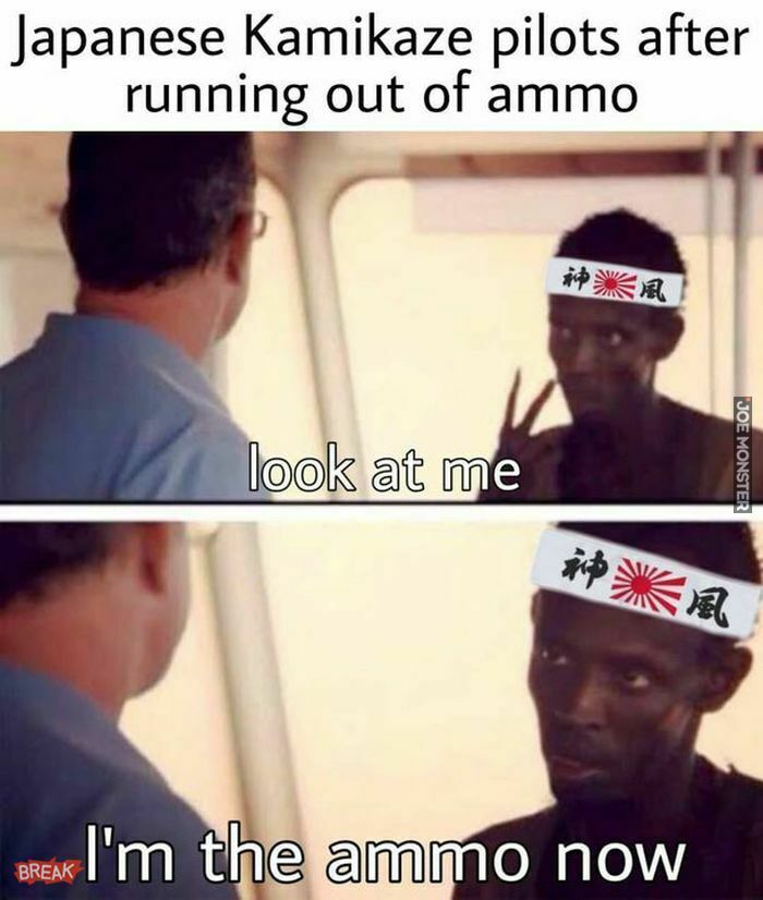 japanese kamikaze pilots after running out of ammo