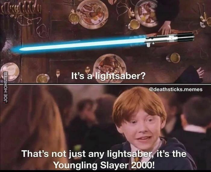 it's a lightsaber