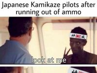 Japoński Kamikaze, kiedy skończyła mu się amunicja
