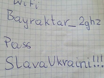 Nazwa i hasło do sieci w domu goszczącym uchodźców z Ukrainy