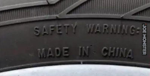 SAFETY WARNING:
MADE IN CHINA