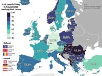 Ile osób posiada dom na własność w Europie