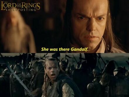 Ona tam była, Gandalfie