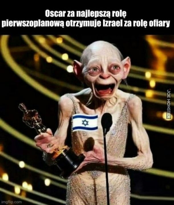 Oscar za najlepszą rolę pierwszoplanową otrzymuje Izrael za rolę ofiary