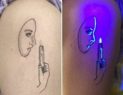 Niesamowity tatuaż UV