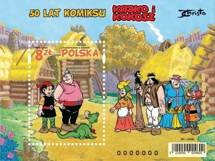 Poczta Polska zaprezentowała dzisiaj okolicznościowy znaczek z okazji 50-lecia Kajka i Kokosza