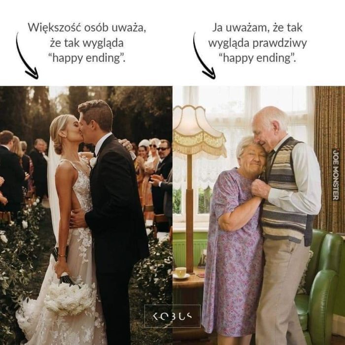 Większość osób uważa, że tak wygląda "happy ending".
Ja uważam, że tak wygląda prawdziwy "happy ending".