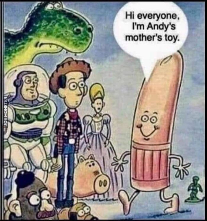 Hi everyone, I'm Andy's mother's toy.