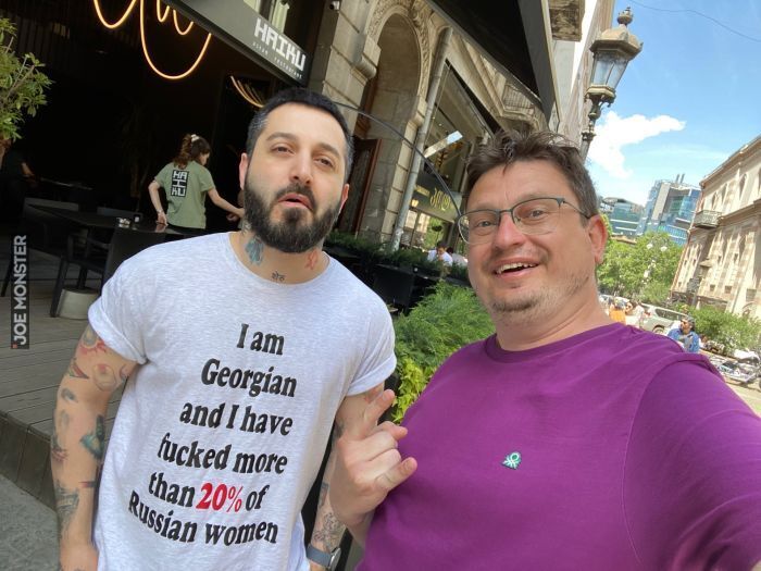 I am
Georgian
and I have
fucked more
than 20% of
Russian women