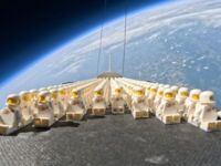 Firma Lego wysłała 1000 astronautów w kosmos w modelu promu kosmicznego podczepionego do balonu stratosferycznego