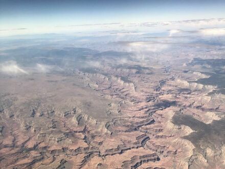 Wielki Kanion Kolorado z lotu ptaka, zdjęcie wykonane przez Bojownika mrhari