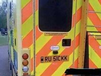 Perfekcyjna rejestracja dla ambulansu