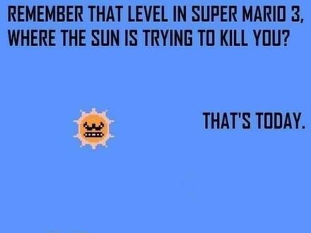 Pamiętacie ten poziom w Super Mario 3, kiedy słońce próbowało was zabić?
