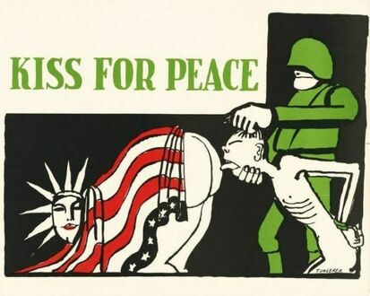 Plakat francuski na temat wojny w Wietnamie, 1967