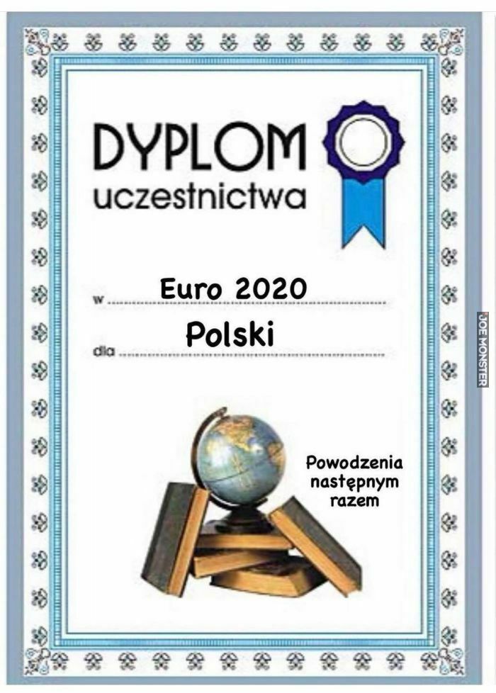 dyplom uczestnictwa w euro 2020