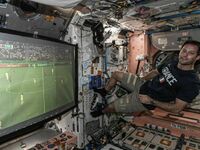 Francuski astronauta Thomas Pesquet mecz swojej reprezentacji z Portugalią obejrzał na ISS